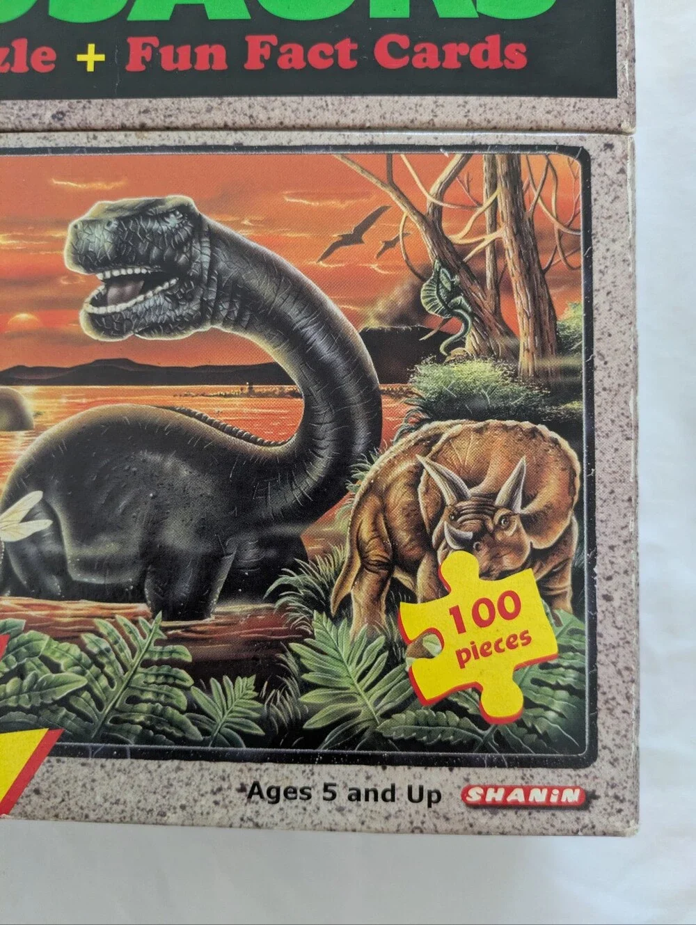 Land Of The Dinosaurs Jigsaw Puzzle + Fun Fact Cards